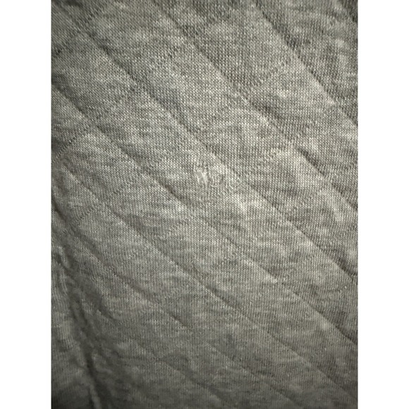 Patagonia Pullover Women L Gray Organic Cotton Blend Quilted Snap-T *FLAW READ - Picture 3 of 7